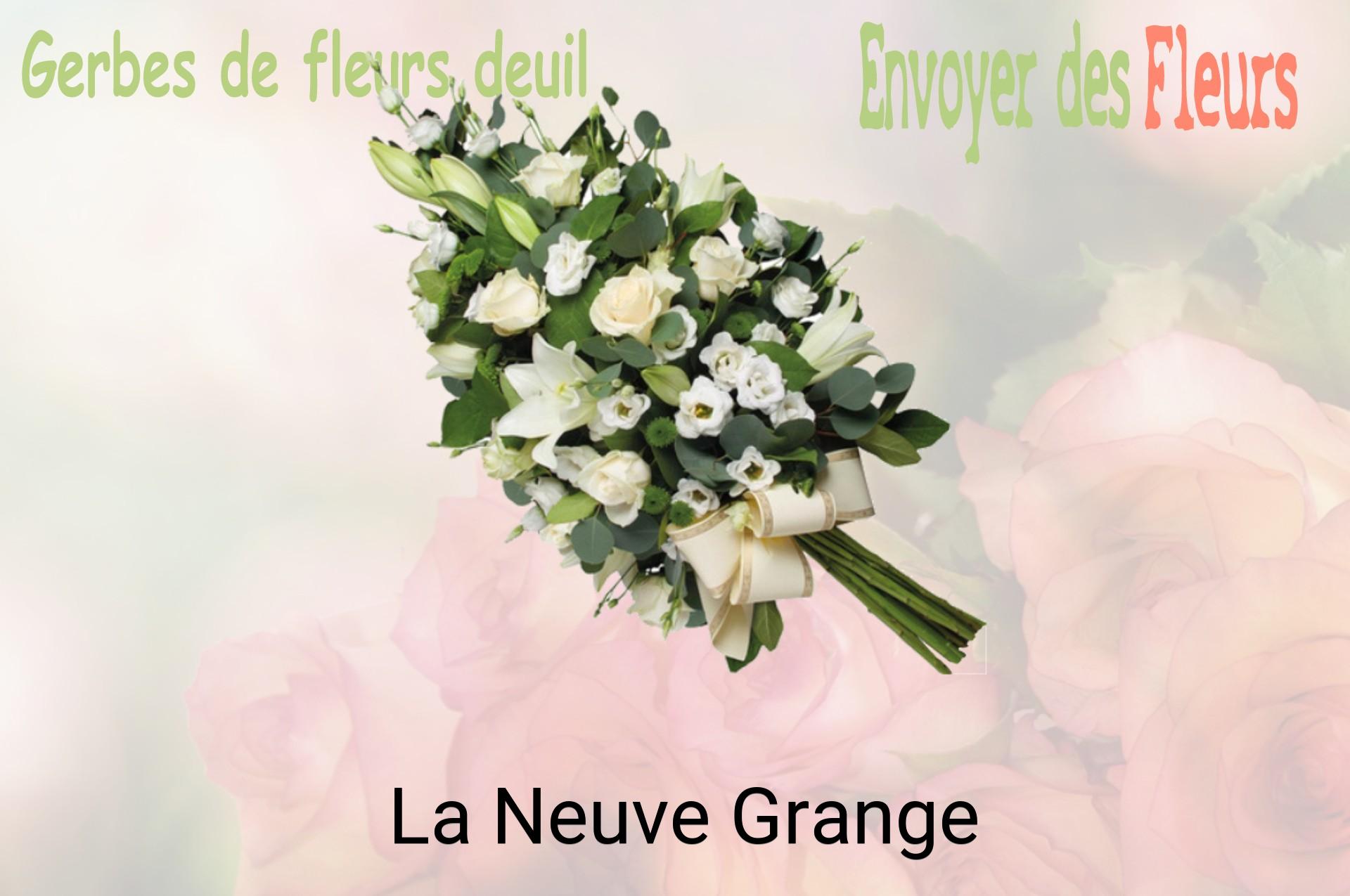 Gerbe de fleurs de deuil livrée à La Neuve-Grange
